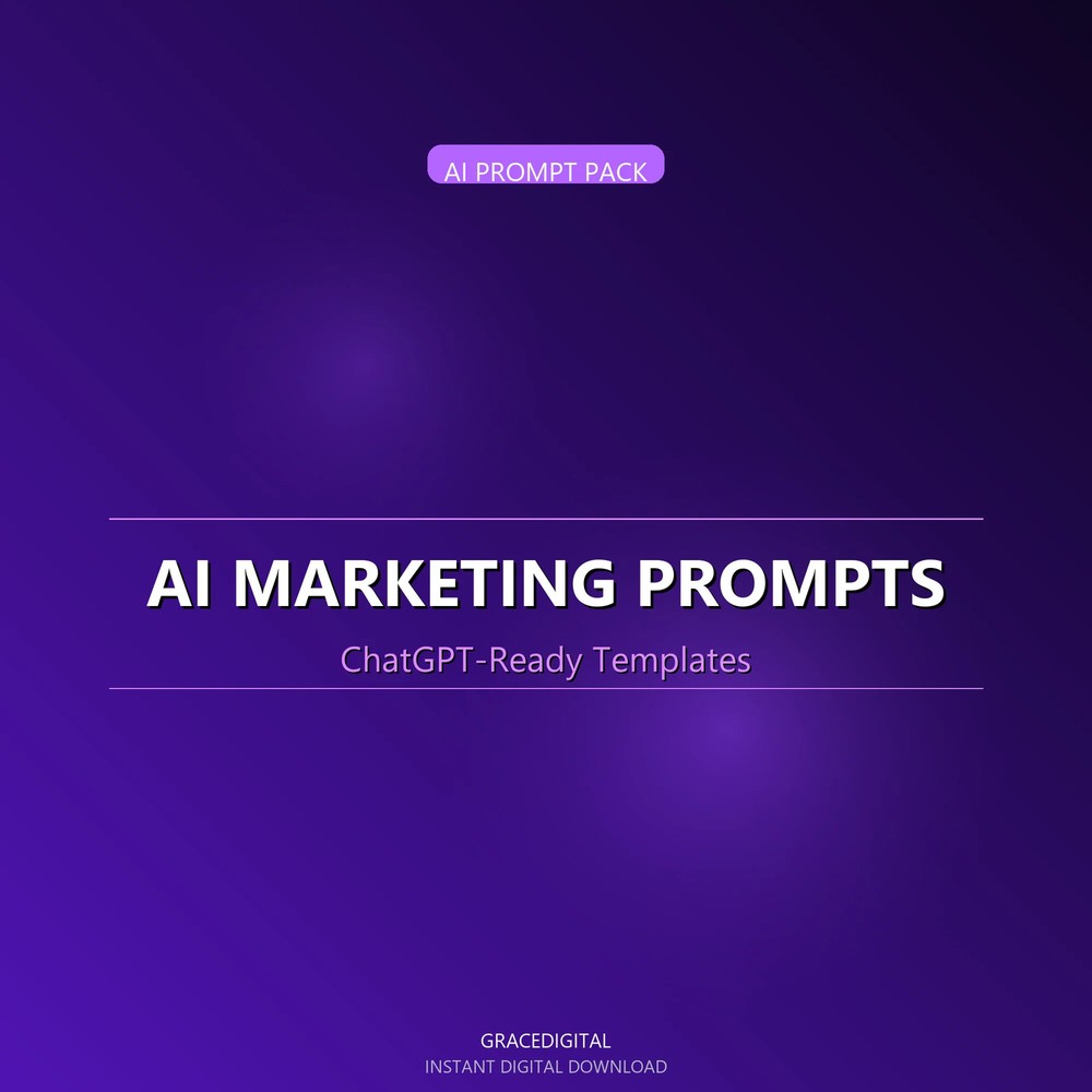 AI Holiday Marketing Prompt Pack | AI Prompts | Digital Download