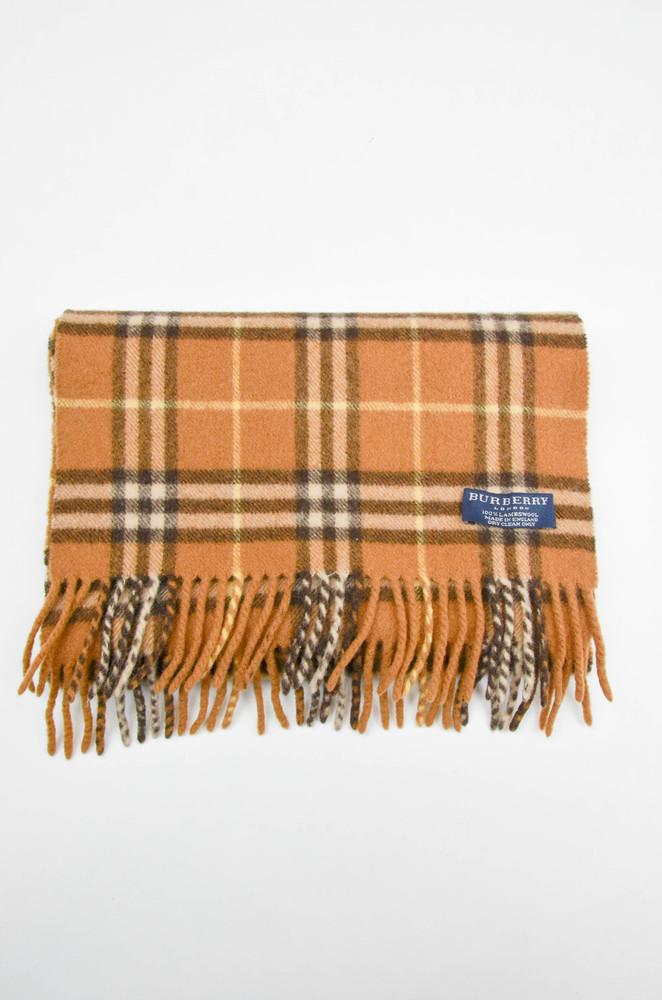 Burberry Scarf – Nova Check London Cashmere Camel Heritage