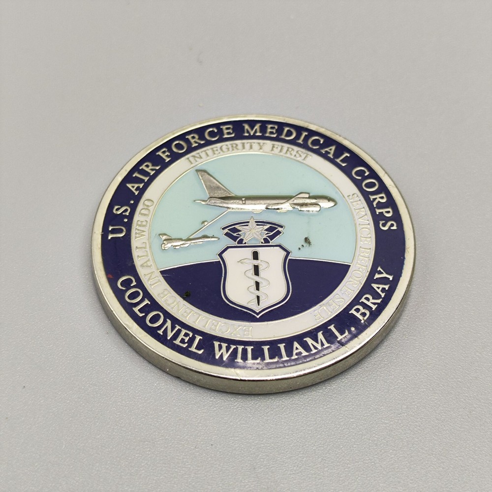 USAF Medical Corps Colonel William Bray 25 Years Service Challenge Coin