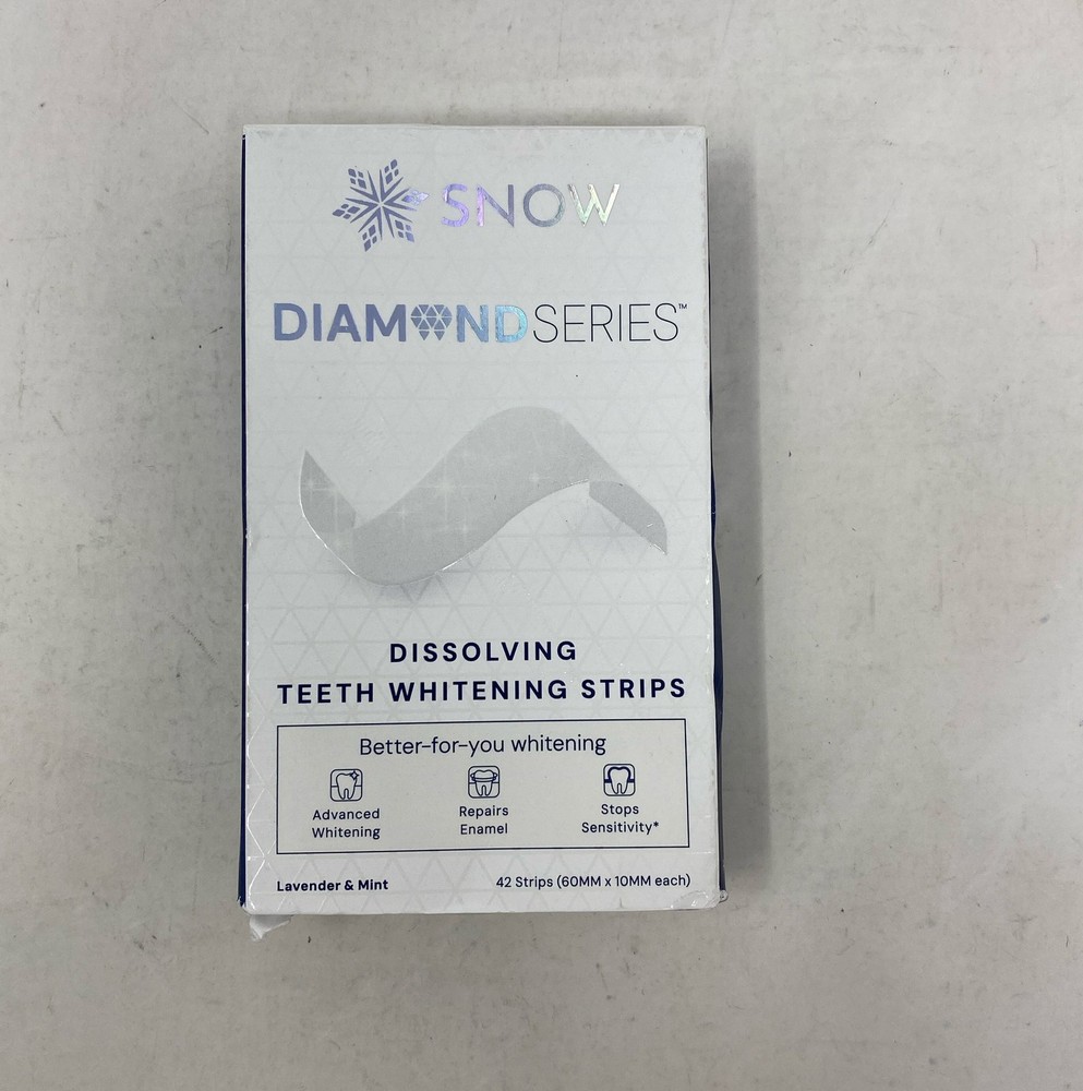 SNOW Diamond Dissolving Teeth Whitening Strips - Gentle & Enamel Safe White