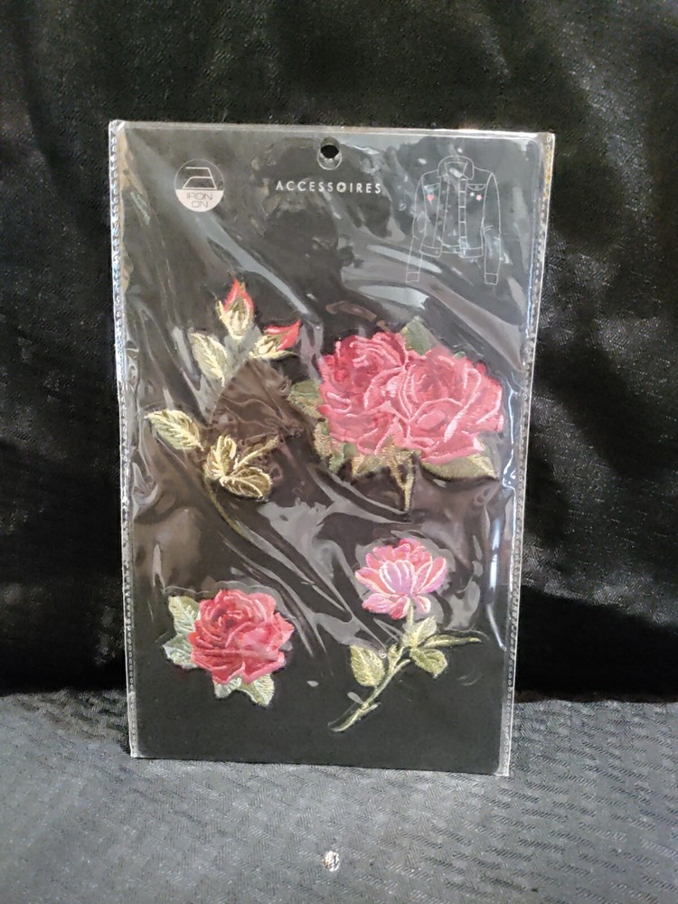 Iron On Rose Patches - New Yorker Fashion Logistics International-image