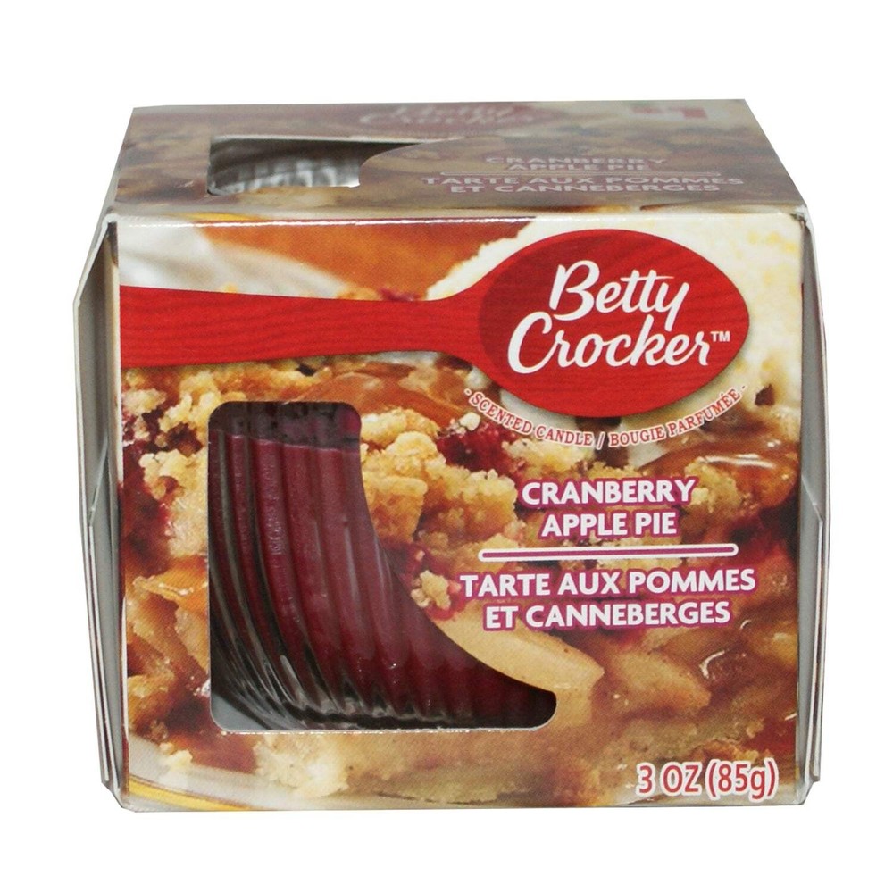 29237 - Fall Scented Betty Crocker 3 oz Cranberry Apple Pie Jar Candle |SCENT 25