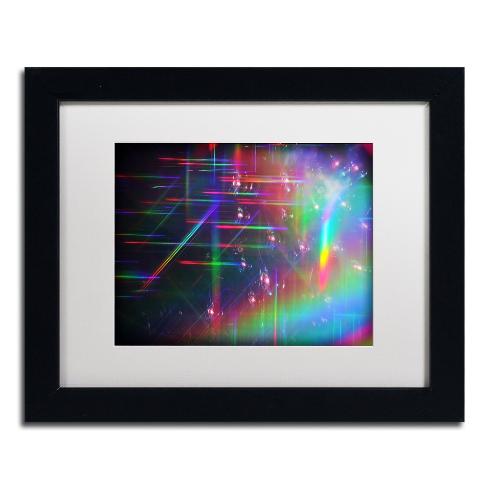 Rainbow Logistics IV Art by Beata Czyzowska Young 11x14 Black Framed Artwork  -image