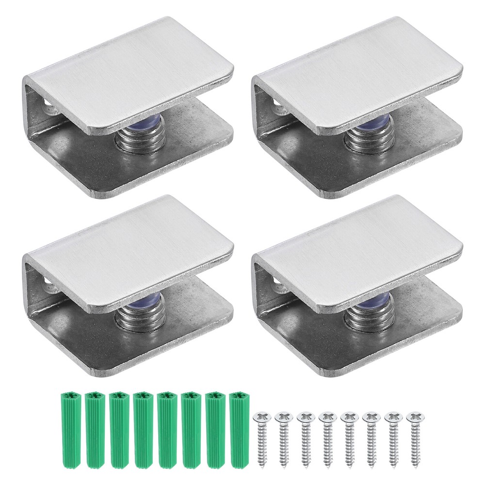 1Pcs Glass Shelf Bracket, Brushed Glass Bracket for 0.31