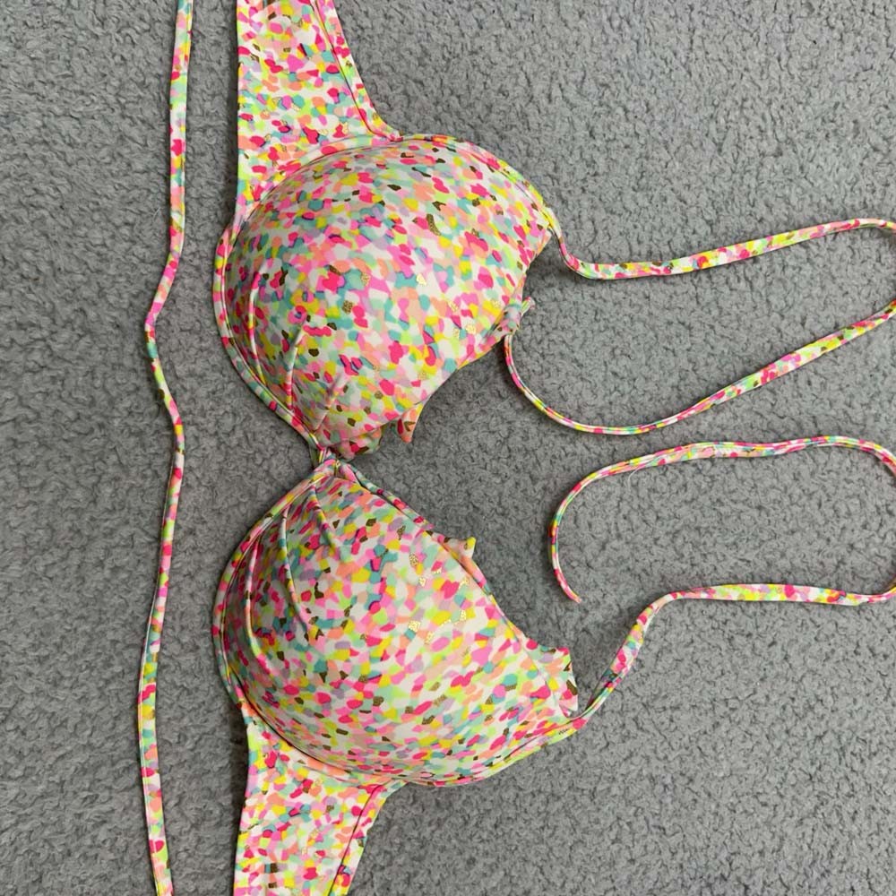 Victoria Secret Swim Bikini Top Womens Size 34B Beach Swimwear