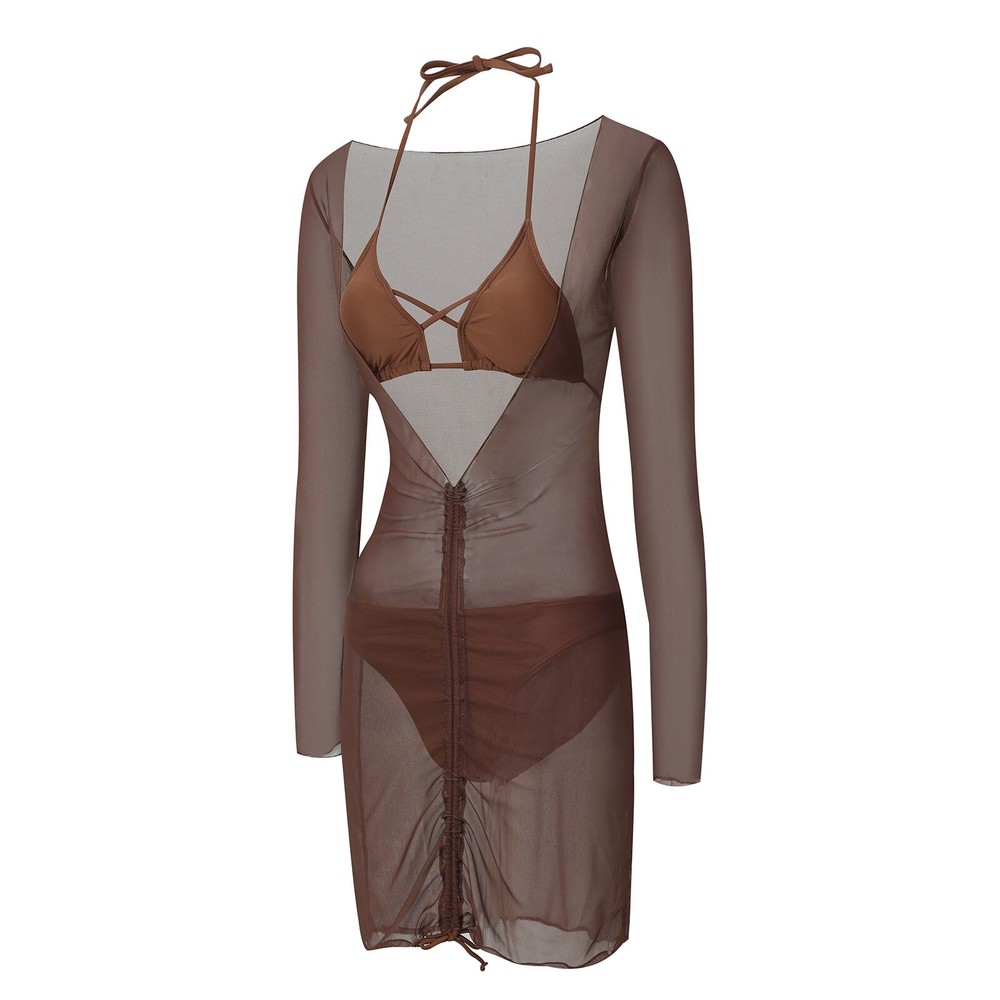 3 Piece Set Swimsuits with Jacket Sexy Swimwear for Women Bikini Bathing Suit