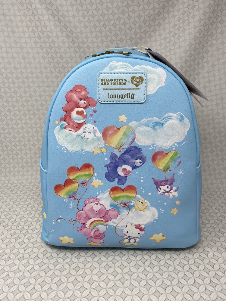 Hot Topic Loungefly Hello Kitty x Care Bears Mini Backpack-image