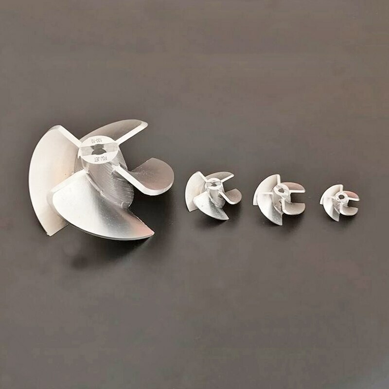 1pcs CNC Aluminum 4-Blade Jet Boat Water Pump Impeller for Ship Models