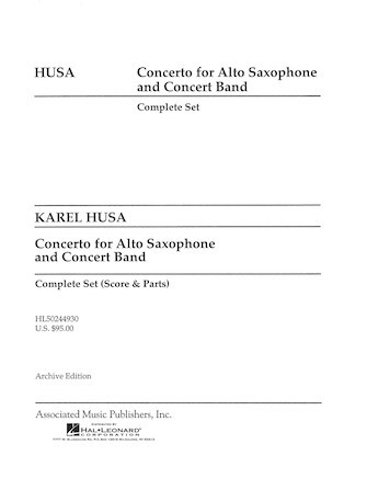 Concerto for Alto Saxophone and Concert Band G. Schirmer Band/Orchestra