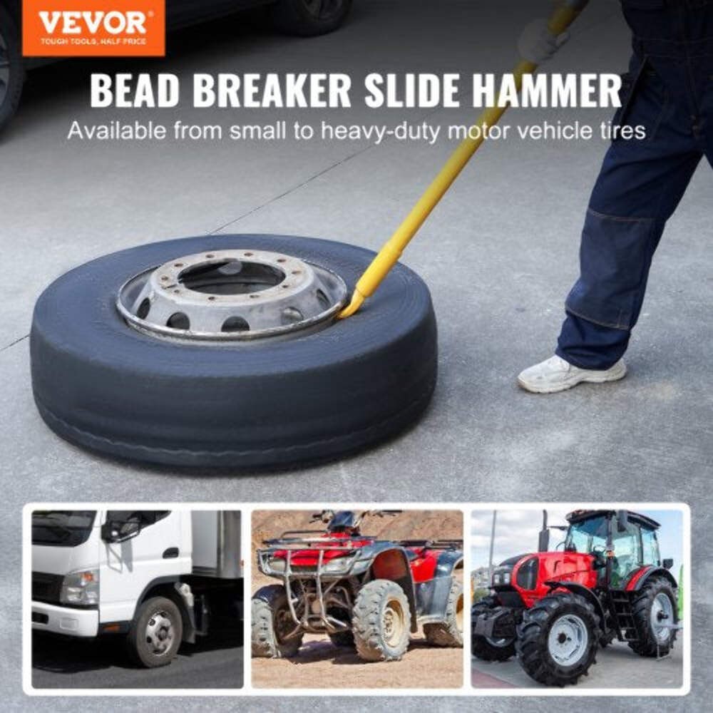 Tire Bead Breaker Slide Hammer 463 Length Heavy Duty Steel Tire Bead