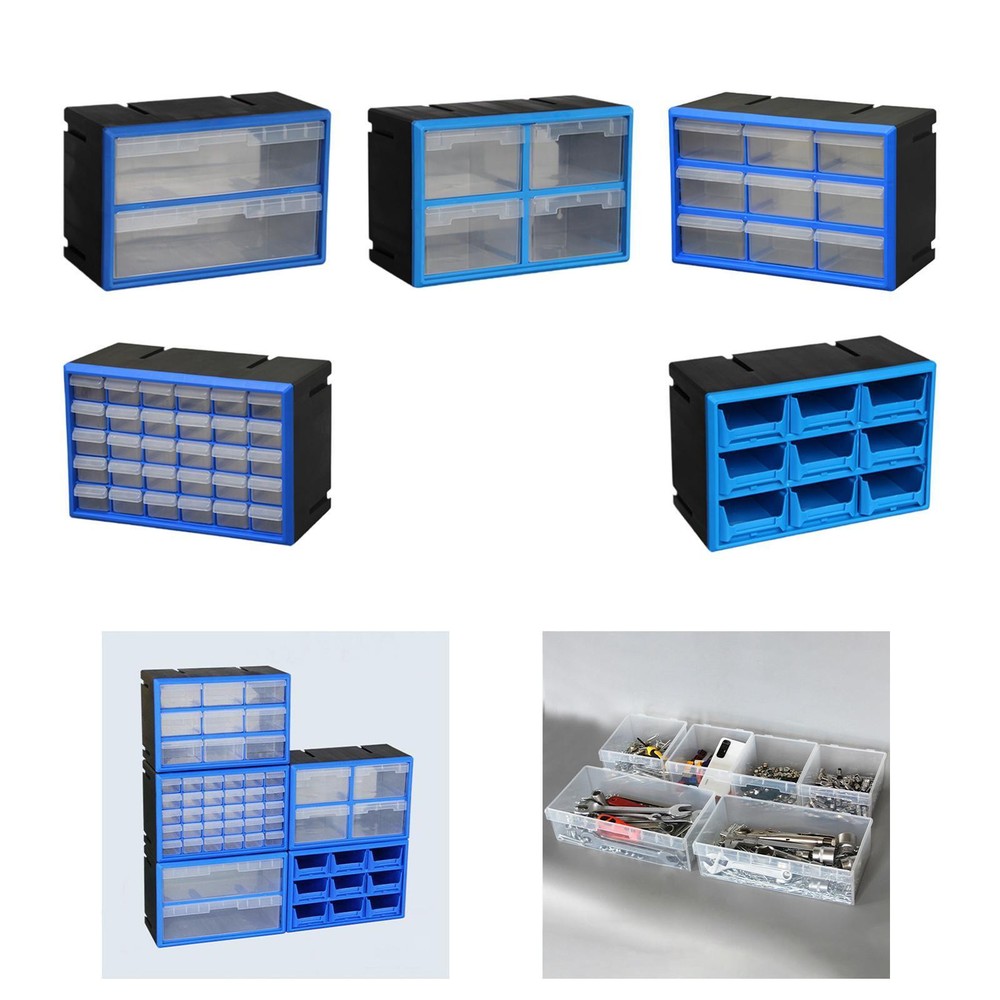 Drawer Storage Cabinet Organizer with Compartments for Home or Garage