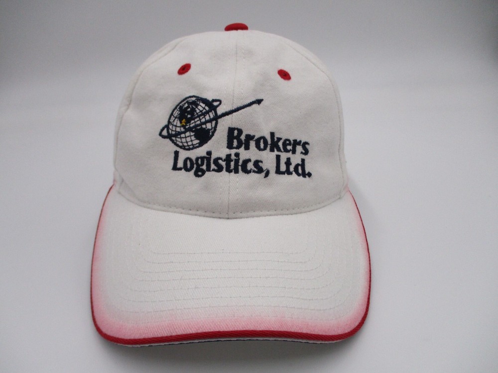 Brokers Logistics Hat Cap White Adjustable Strap Back-image