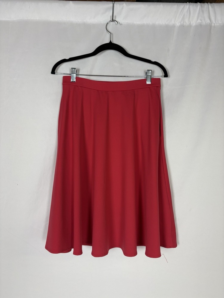 Cynthia Rowley Women's Stretch Circle Skirt Coral Pink Size S