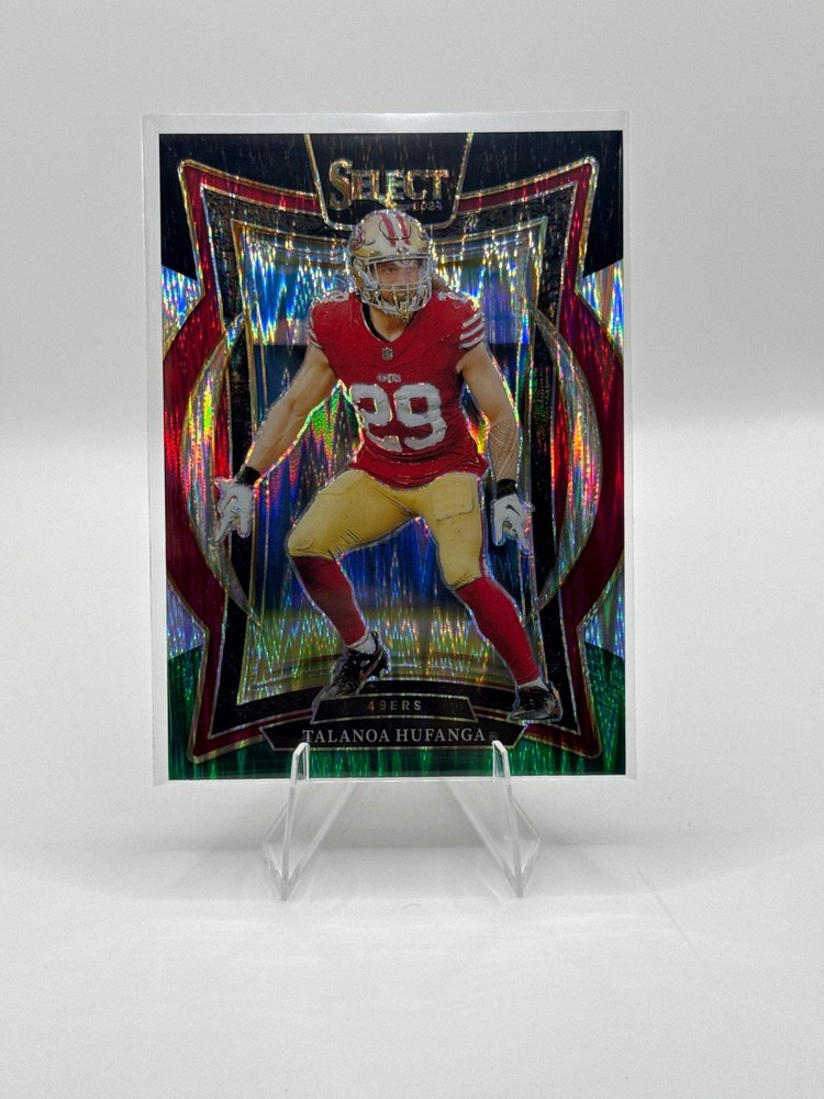Talanoa Hufanga #47 Black Green Prizm Shock Concourse Level 2024 Panini - Select