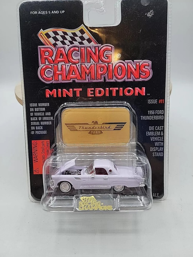 Racing Champions Mint Edition 1956 Ford Thunderbird Issue #11 White 1:56 Scale