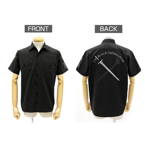 Cospa Sword Art Online Black Swordsman Embroidery Patch Base Work Shirt