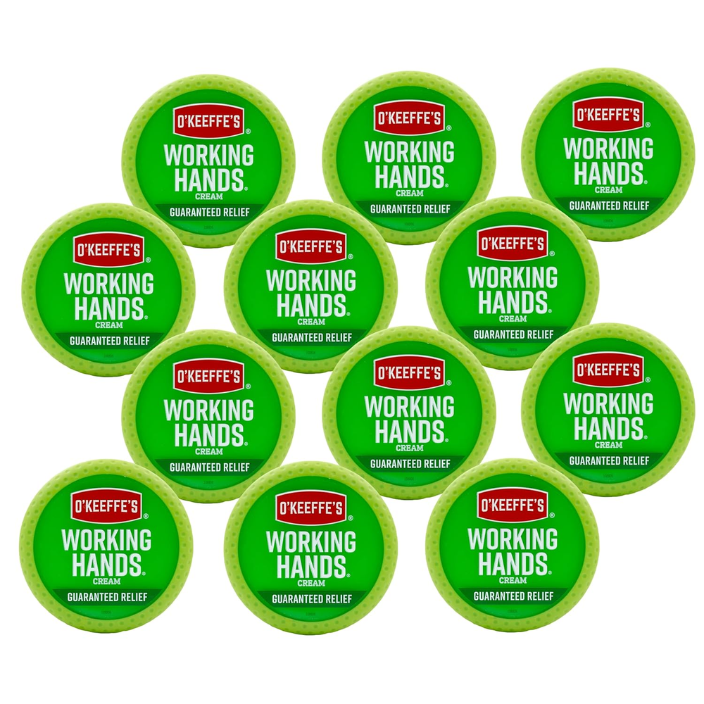 Working Hands Hand Cream for Extremely Dry; Cracked Hands; 3.4 Ounce Jar; (Pack