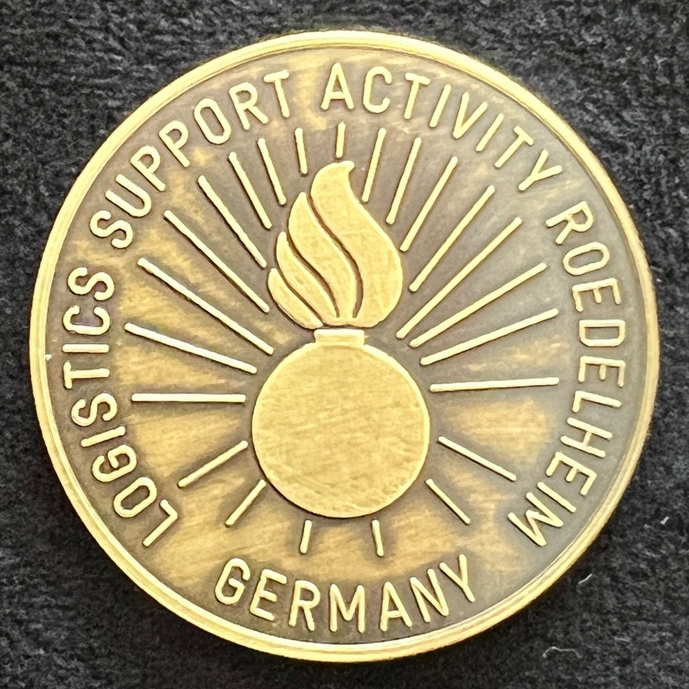 Logistics Support Activity Roedelheim Germany Vintage Challenge Coin-image