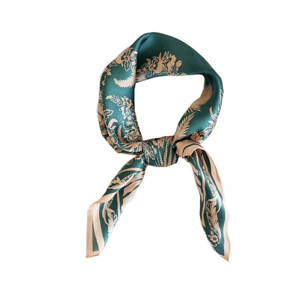 Luxury FONYVE 100% Mulberry Silk Scarf for Women – Lightweight Square Satin Head Wrap