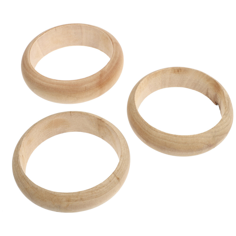 3 Pcs Rods Round Dowels Hardwood DIY Accessories Jewelry Making Supplies