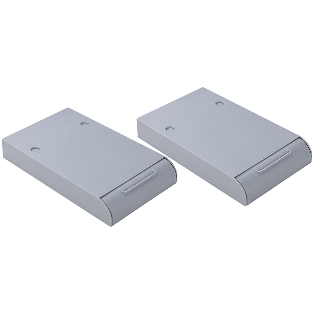 2 Pcs Hidden Storage Box Make up Organiser Desk Drawers Pen Case