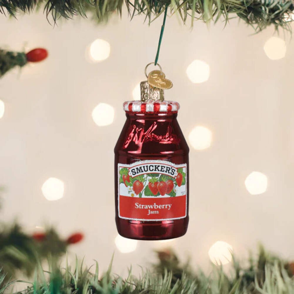 Smucker's Strawberry Jam Jar Ornament