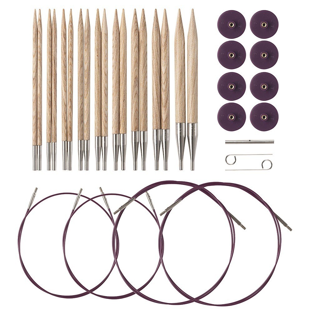 Knit Picks Sunstruck Interchangeable Needle Set: Purple Cables - 90613