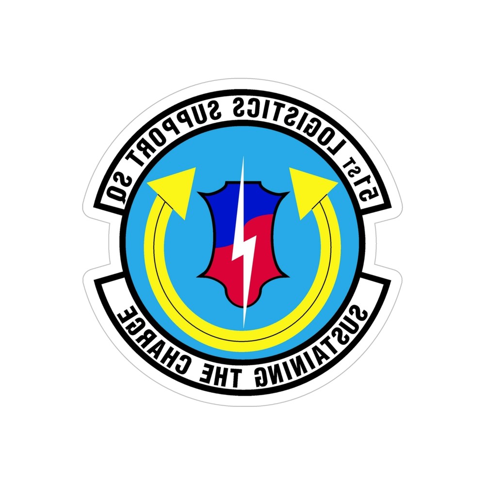 51st Logistics Support Sq USAF Reverse Print Clear Sticker-image