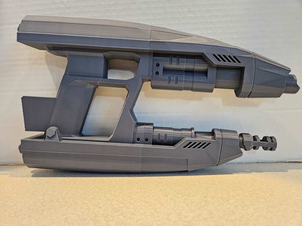 Starlord Blaster 1:1 Scale 3D Printed Sci-Fi Prop Grey