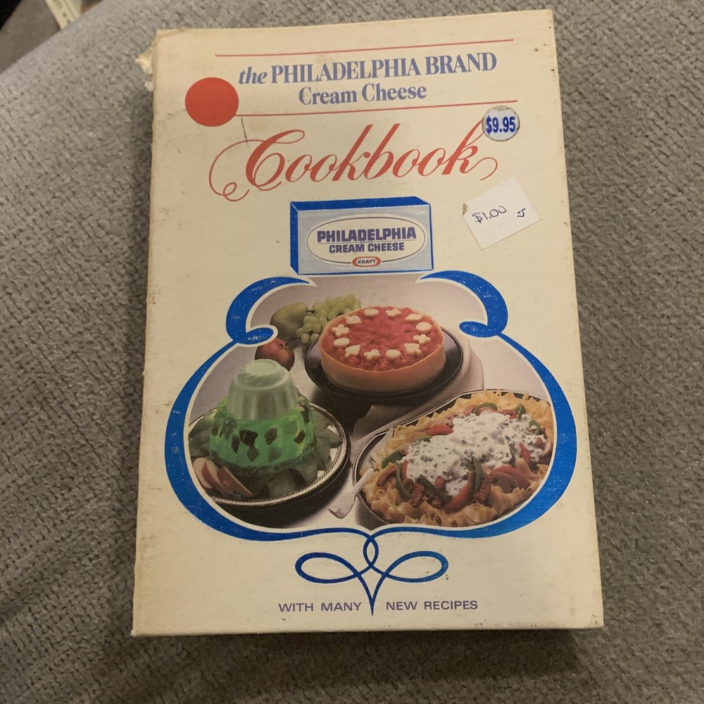 Philadelphia Brand Cream Cheese Cookbook 1985 Spiral Hardback Vintage Recipes-image