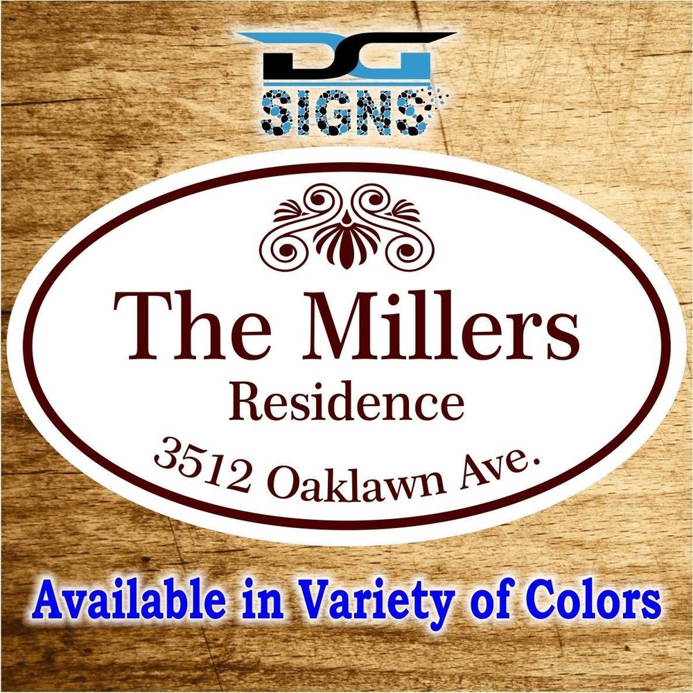 3011 Personalized Home Address Decorative Custom Plaque 12 x 7 Aluminum Sign
