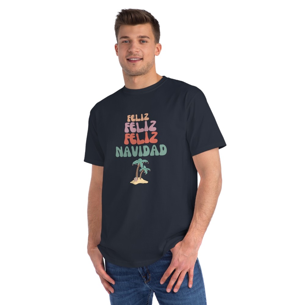 Feliz Navidad Organic Unisex Classic T-Shirt 100% Certified Ring-Spun Cotton