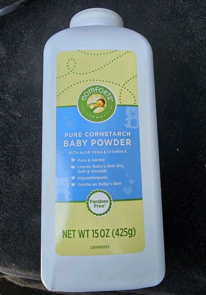 Cornstarch Baby Powder with Aloe + Vitamin E, 15 oz