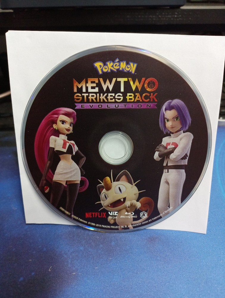 Pokemon Movie Mewtwo Strikes Back Evolution 2019 Blu-ray Disc Only