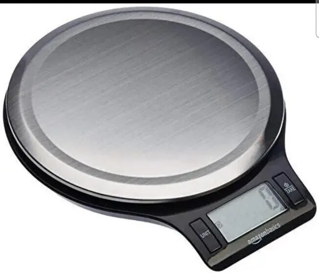 AmazonBasics Digital Kitchen Scale with LCD Display 11lb Capacity-image