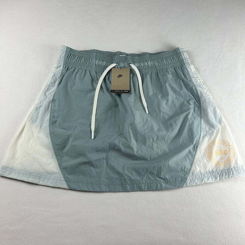 Nike Sportswear Women's Heritage High Waisted Woven Mini Skirt L Polyester NWT