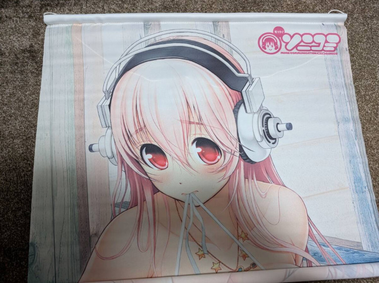 Santa Tsuji original Super Sonico B2 Tapestry 2014 Sofmap japan anime game