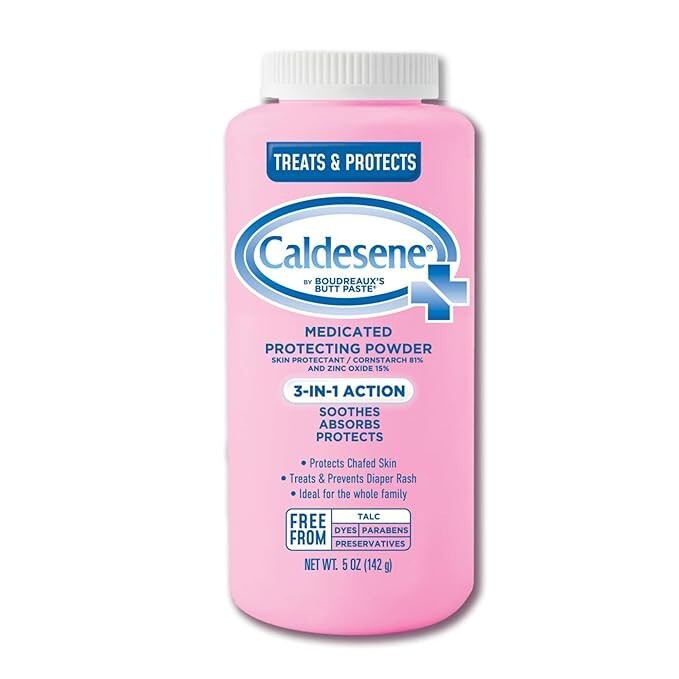 Caldesene Medicated Protecting Body Powder with Zinc Oxide and Cornstarch