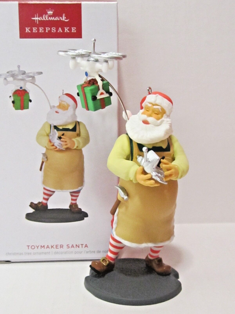 2023 Hallmark Toymaker Santa #24 Drone Package Delivery Ornament B28-image
