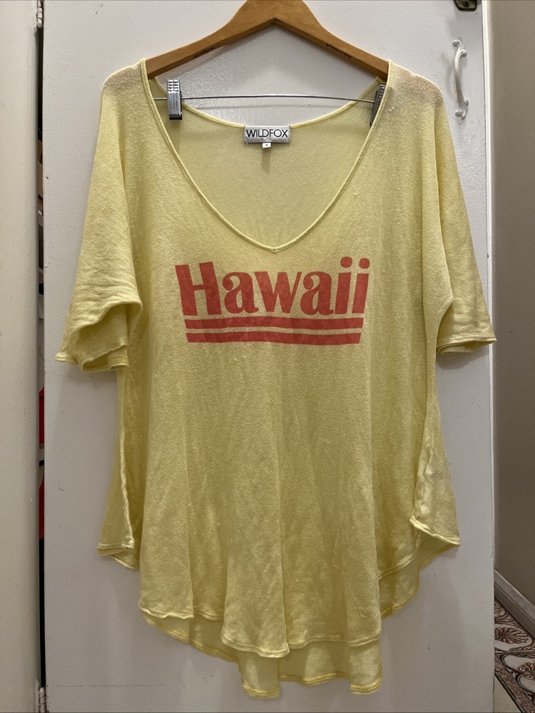 Wildfox Hawaii Swim Cover Up Yellow