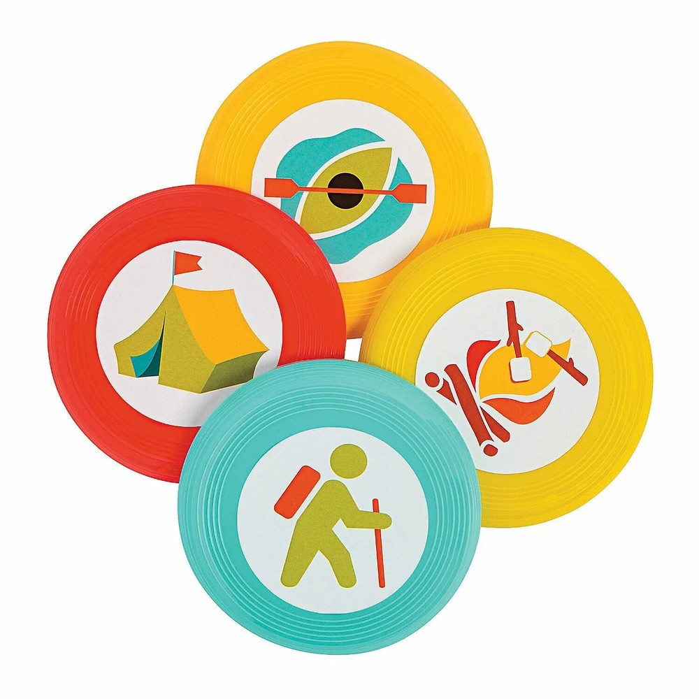 72-Piece Mini Camp Flying Disc Toy Set for Outdoor Fun  