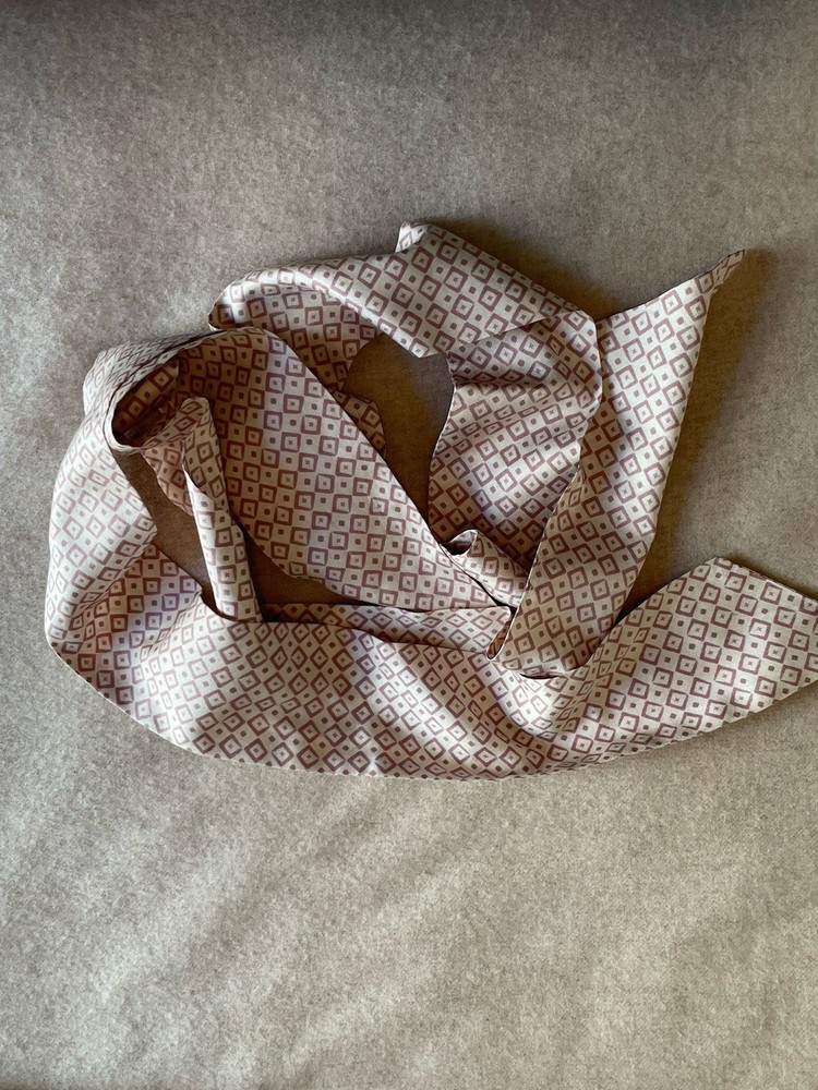 Eileen Fisher Silk Skinny  Pink, White Scarf