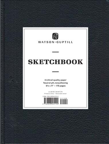 Large Sketchbook (Black) by Watson-Guptill: New