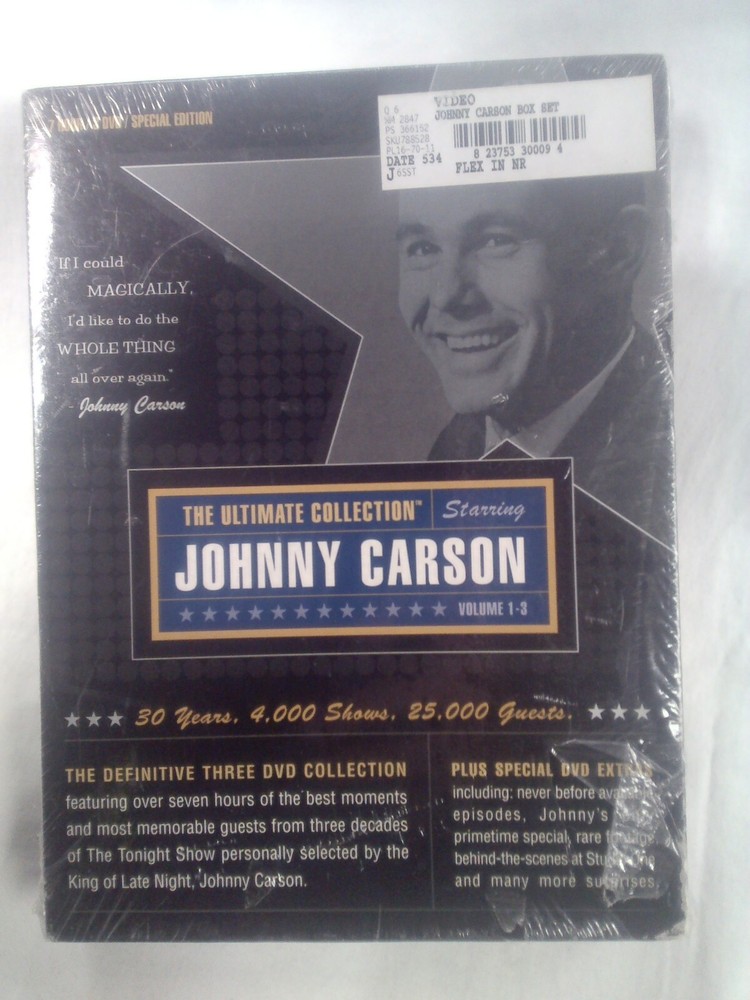 Johnny Carson: The Ultimate Collection (DVD, 2003, 3-Disc Set) NEW
