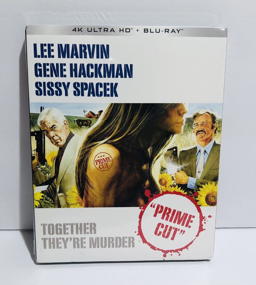 Prime Cut 4K Ultra-HD + Blu-ray Kino Lorber USA With Slip Cover Sealed