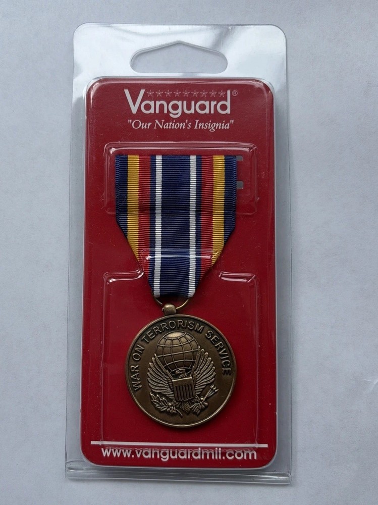 Vanguard Global War on Terrorism Service Medal GWOT Full Size Military NIP