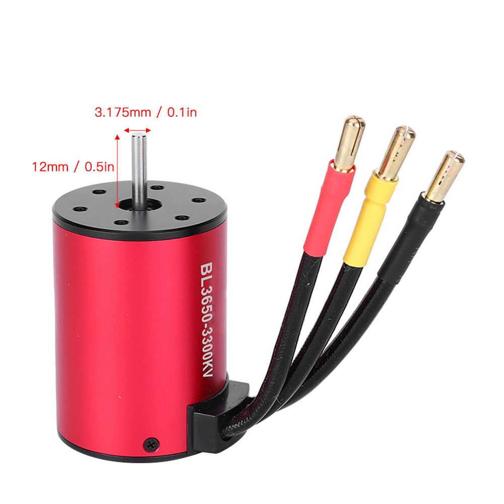 (3300KV)750W 4 Poles HH3650 Brushless Motor For 1/10 RC Car Boat Spare Part ZK