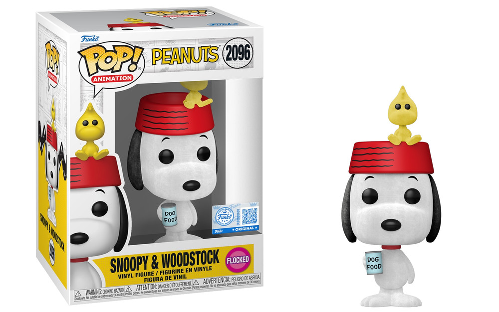 Funko POP! Television: Peanuts - Snoopy & Woodstock (Flocked)(Entertainment Eart