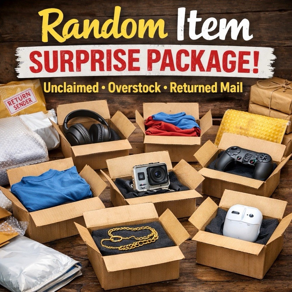 Random Item | Unclaimed & Overstock Item | Returned Mail | Mystery Box Package