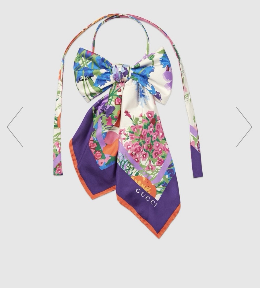 Ken Scott x Gucci Silk Scarf Authentic NWT - Read Description